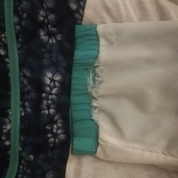 Vintage colourblock windbreaker light jacket blue teal Zellers - Picture 9 of 12